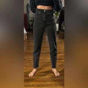 Abrand straight leg jeans, faded black
